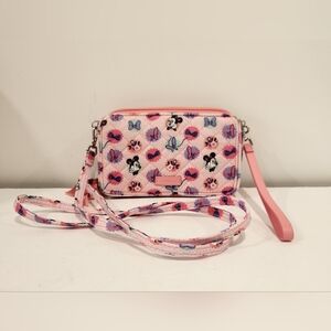 Vera Bradley Disney Minnie Mouse Garden Party All in One Crossbody Bag Purse